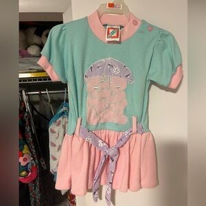 Vintage 90s dress 24 months with matching bloomers